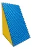 Travesseiro Anti Refluxo Suave Encosto Cor Amarelo e Azul - 1