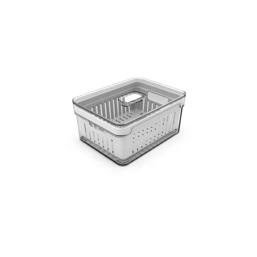 OU OF450NT Organizador de Geladeira com Escorredor Interno, 2,2 L - Caixa Plástica para Legumes, Saladas - 1
