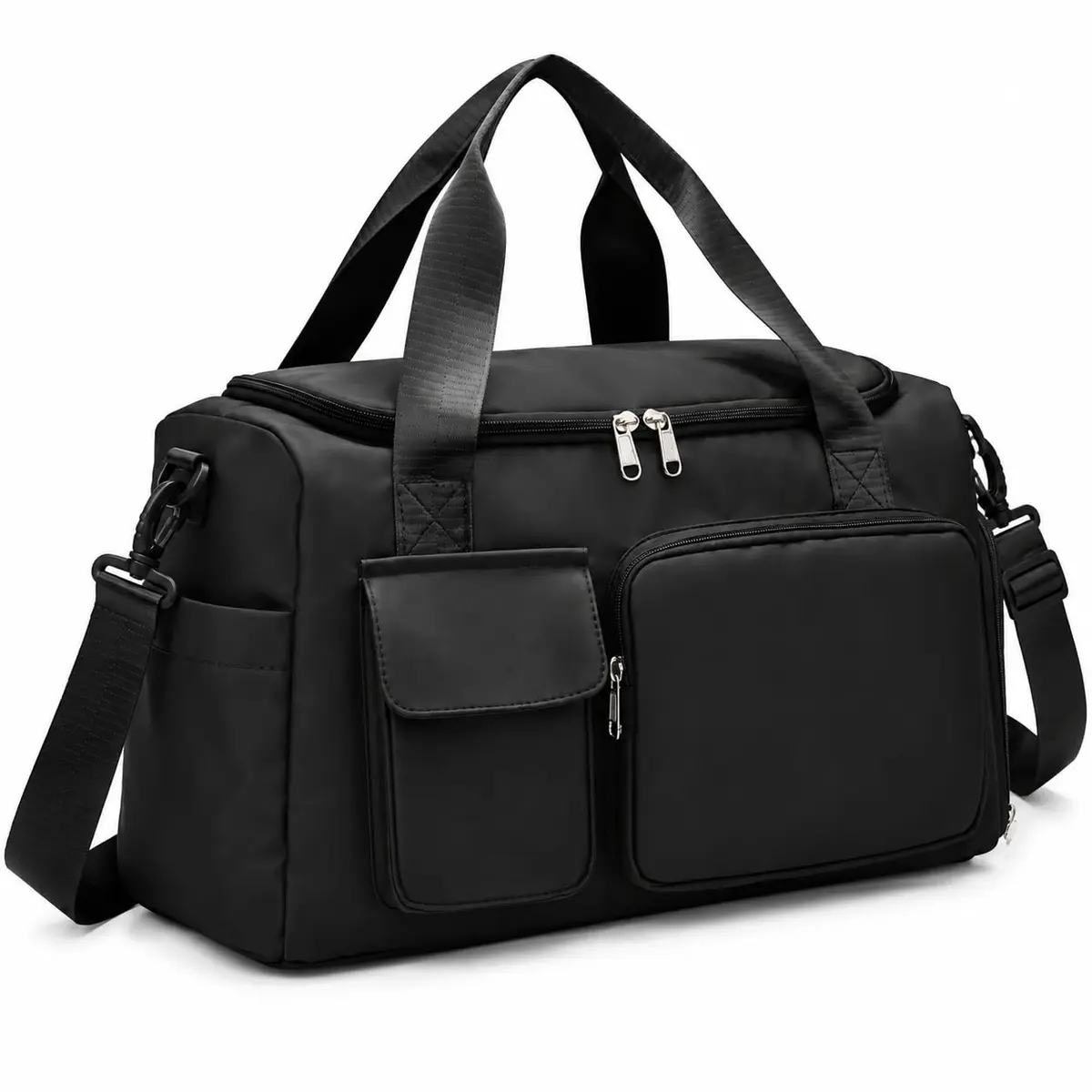 Bolsa Academia Viagem Multifuncional com Compartimento para Tênis, Bolso Impermeável e Alça Removível para Mala