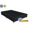 Cama Box Casal Simples Matelado Preto 138x188x28 - 1