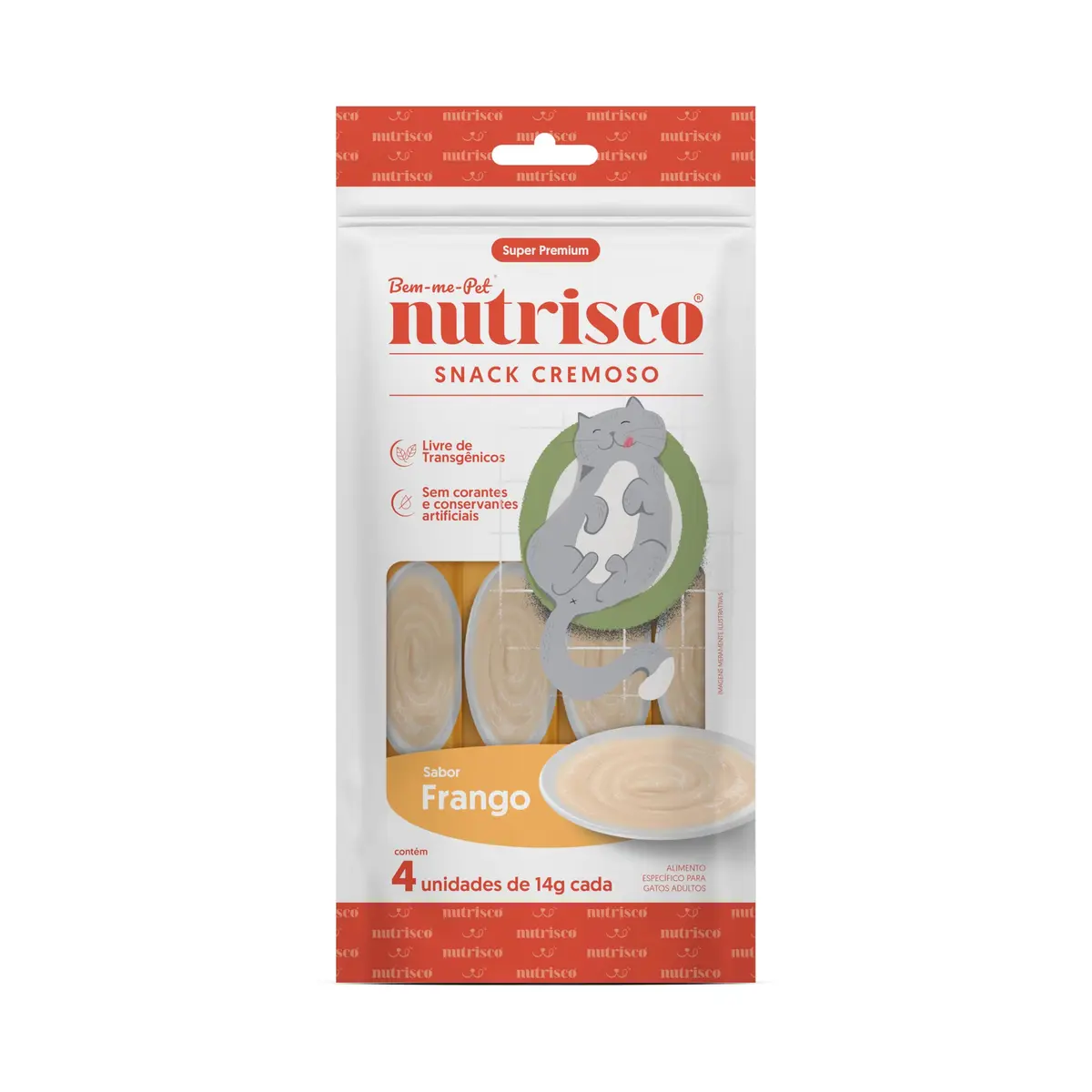 SNACK CREMOSO NUTRISCO 56G FRANGO GATOS | Petisco - 1