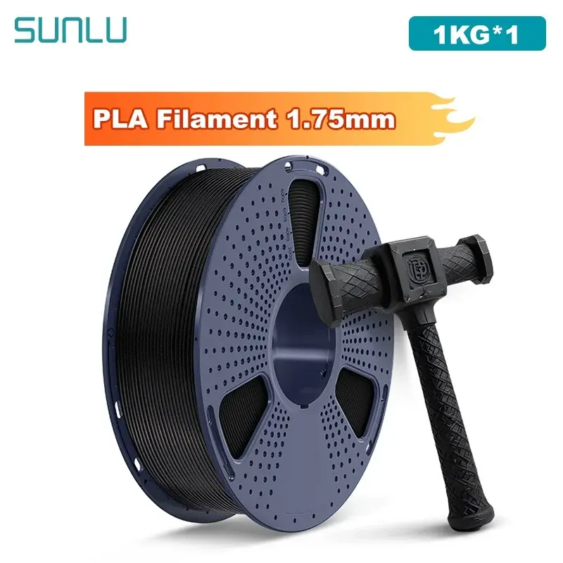 Sunlu 1kg pla/transparente filamento de impressora 3d 1.75mm 1000g carretel (2.2lbs) bem organizado sem nó filamento caber na maioria das impressoras fdm