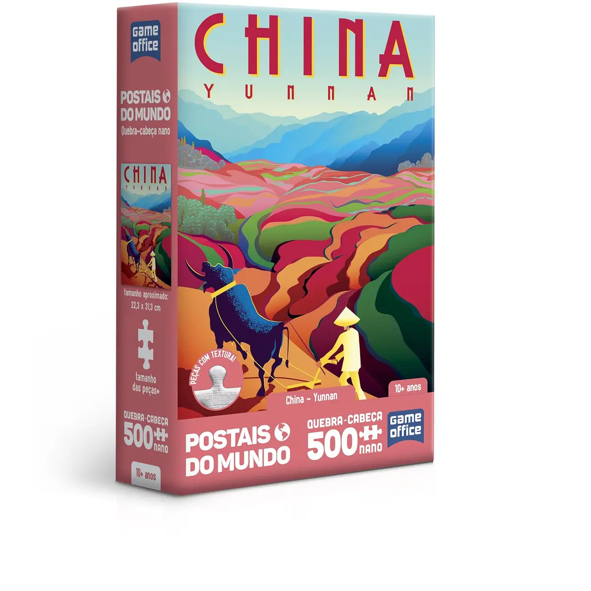 Toyster - Quebra-Cabeça: Postais do Mundo - China - Nano 500 Peças - Game Office