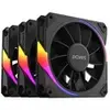 Kit 3 Fans ARGB 120mm Sangue Frio Preto - 1