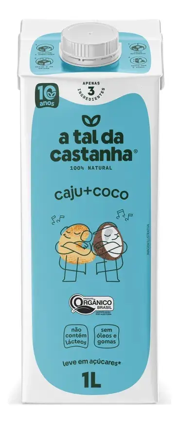Bebida Vegetal A Tal da Castanha Caju e Coco 1l