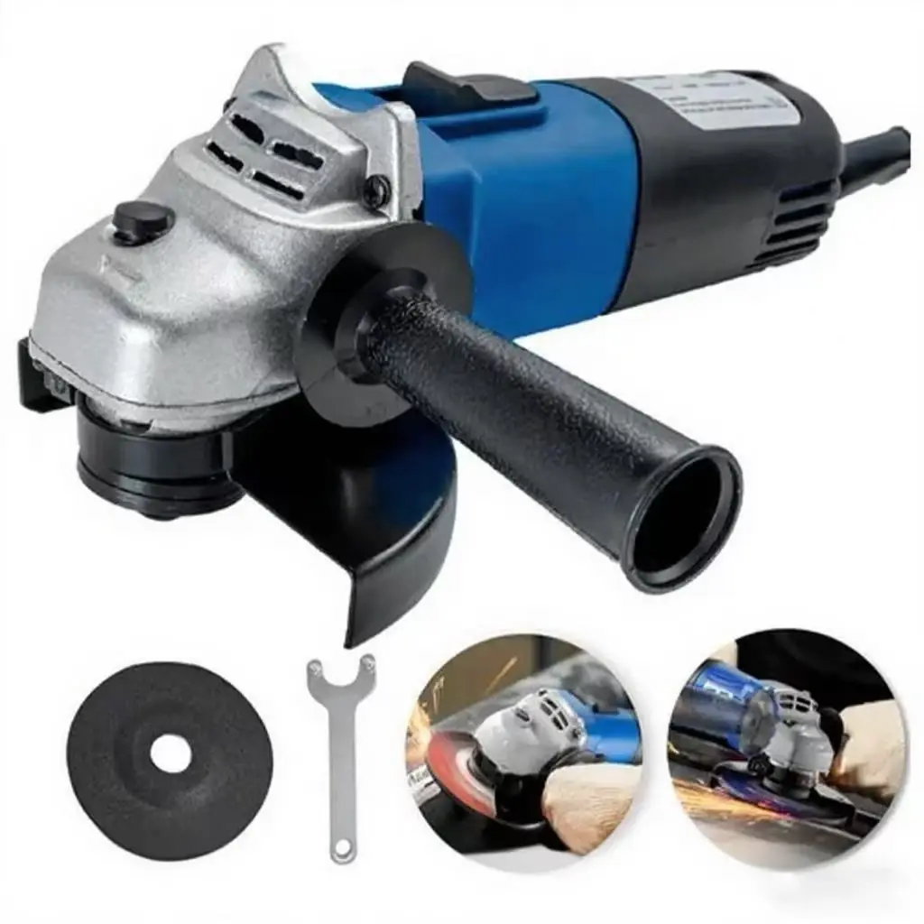 Esmerilhadeira Angular Multifuncional 800-2200W: Profissional 13000-6600RPM, Bivolt 110V/220V, Ideal para Trabalhos de Precisão
