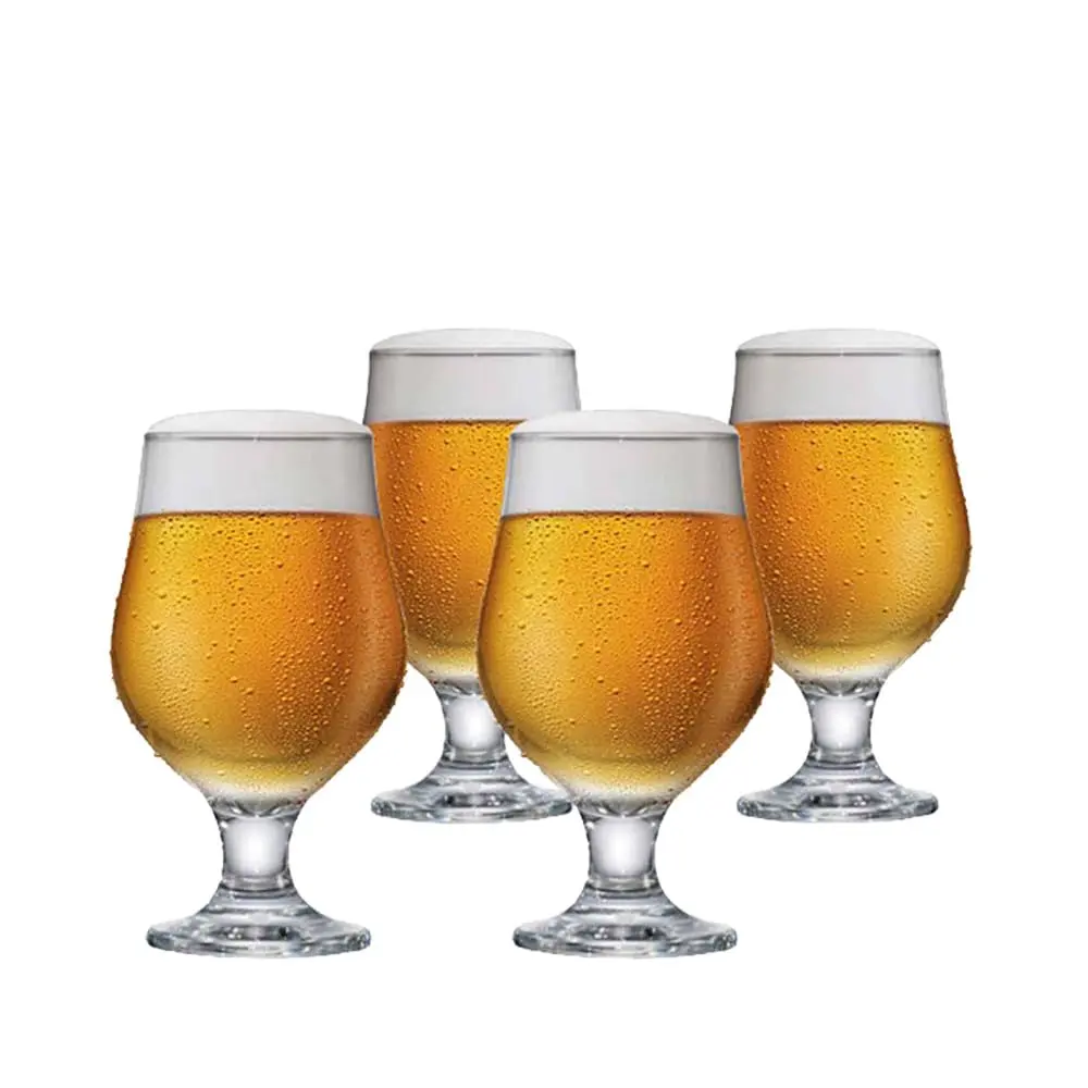 Ruvolo Taça de Vidro, Taça Beer Master, para Cervejas Claras 380ml 4 pcs - 1