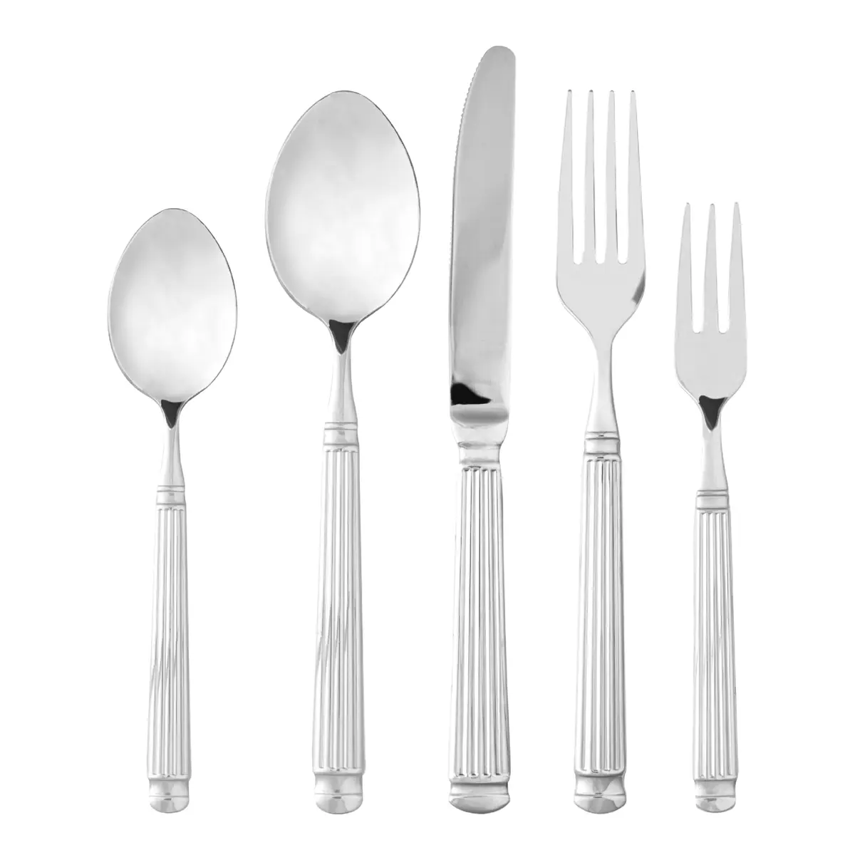 LYOR - Faqueiro Grécia 30 Peças Aço Inox - Serve 6 Pessoas