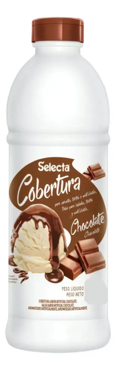 Cobertura Chocolate Para Sorvete Sobremesas Doces Selecta 1,3kg
