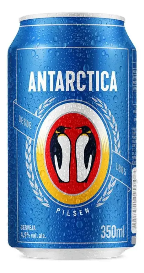 Cerveja Antarctica Pilsen Lata 350ml - Com 12