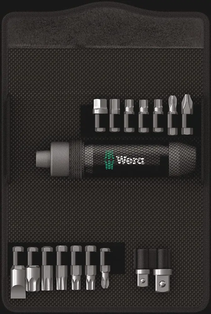 Wera 2090/17 Conjunto Parafusadeira de Impacto 90 Nm com Acessórios, Kit 17 Peças em Estojo Têxtil