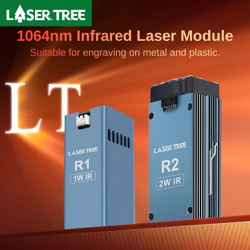 Módulo infravermelho do laser da árvore R2 2W 1064nm da laser para gravura o metal plástico