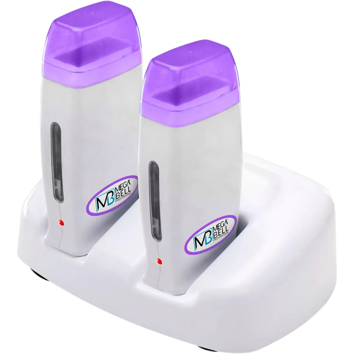 Kit Cera-Matic Roll-on, Mega Bell, Base dupla, 2 aparelhos, Branco e lilás | Praticidade em dobro, aquecimento rápido e uniforme, design ergonômico e leve - 1