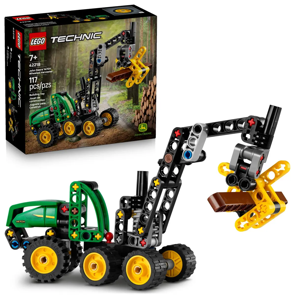 LEGO Technic Colheitadeira com Rodas John Deere 1470H 42218 (117 Peças) - 1