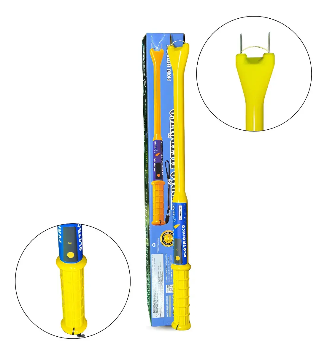 FERRÃO Eletrônico Recarregável 65 Cm Zebu