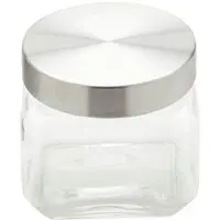 Porta Mantimento Ollam Prateado 800 Ml - 1
