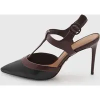 Scarpin Feminino Arezzo Couro Salto Alto Preto