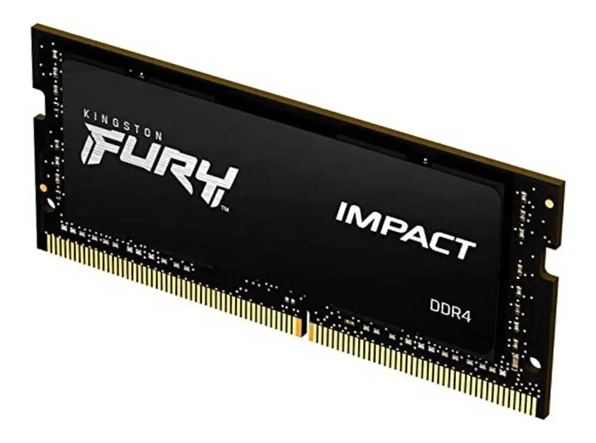 Memória RAM Para Notebook DDR4 8gb 3200Mhz CL20 Kingston Fury Impact KF432S20IB/8 Gamer Sodimm Preto