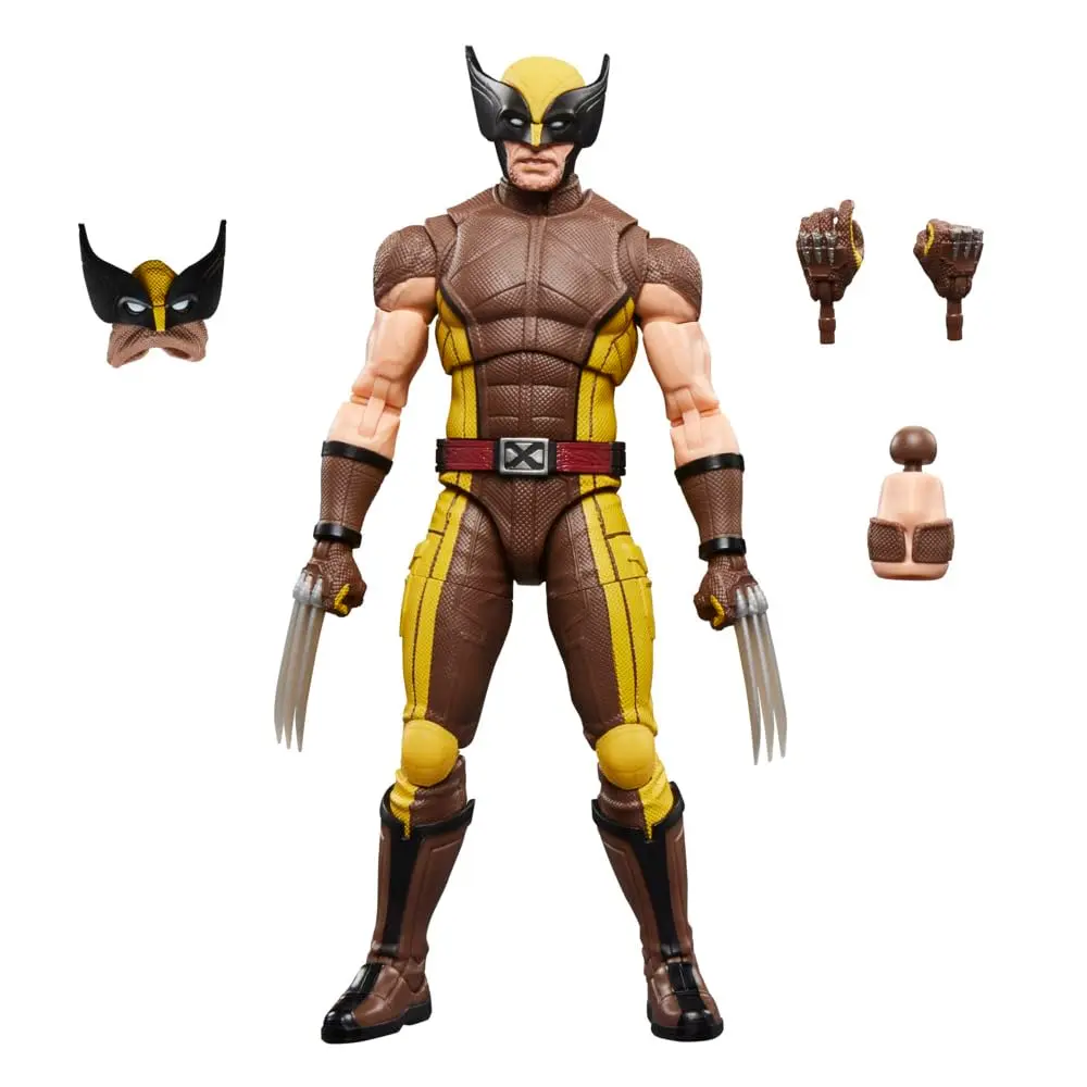 Boneco colecionável de 15 cm da Marvel Legends Series Wolverine (terno marrom)