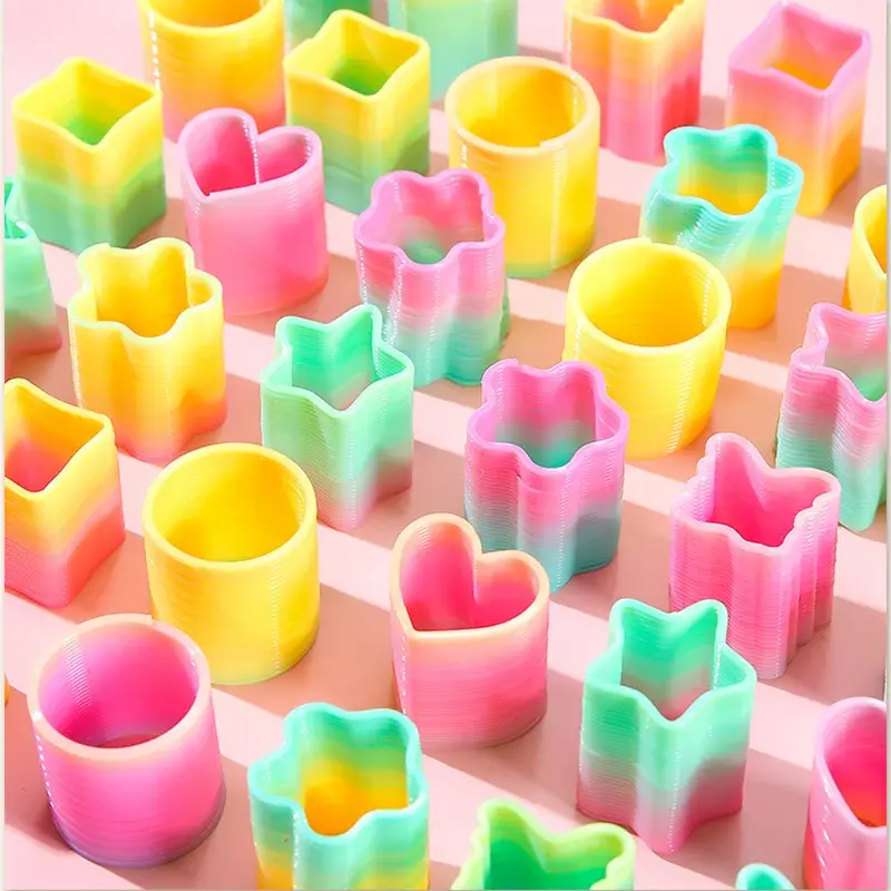 Brinquedo Mágico Arco-Íris em Forma de Círculo para Crianças, Diversão Flexível, Lembrancinha de Festa de Aniversário, Pequeno Presente, Recheio para Piñata, Ideal para Distribuição aos Convidados - 1