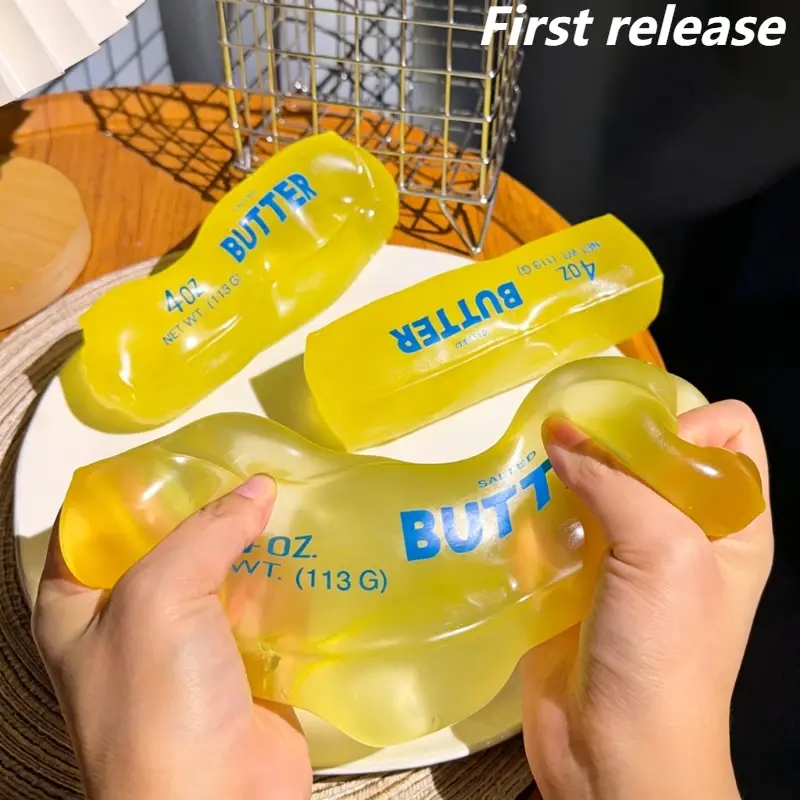 Novo Brinquedo Sensorial Squishy de Manteiga Simulada para Alívio do Estresse, Macio, de Subida Lenta, para Ansiedade, TDAH, Autismo, Presente para Adultos - 1